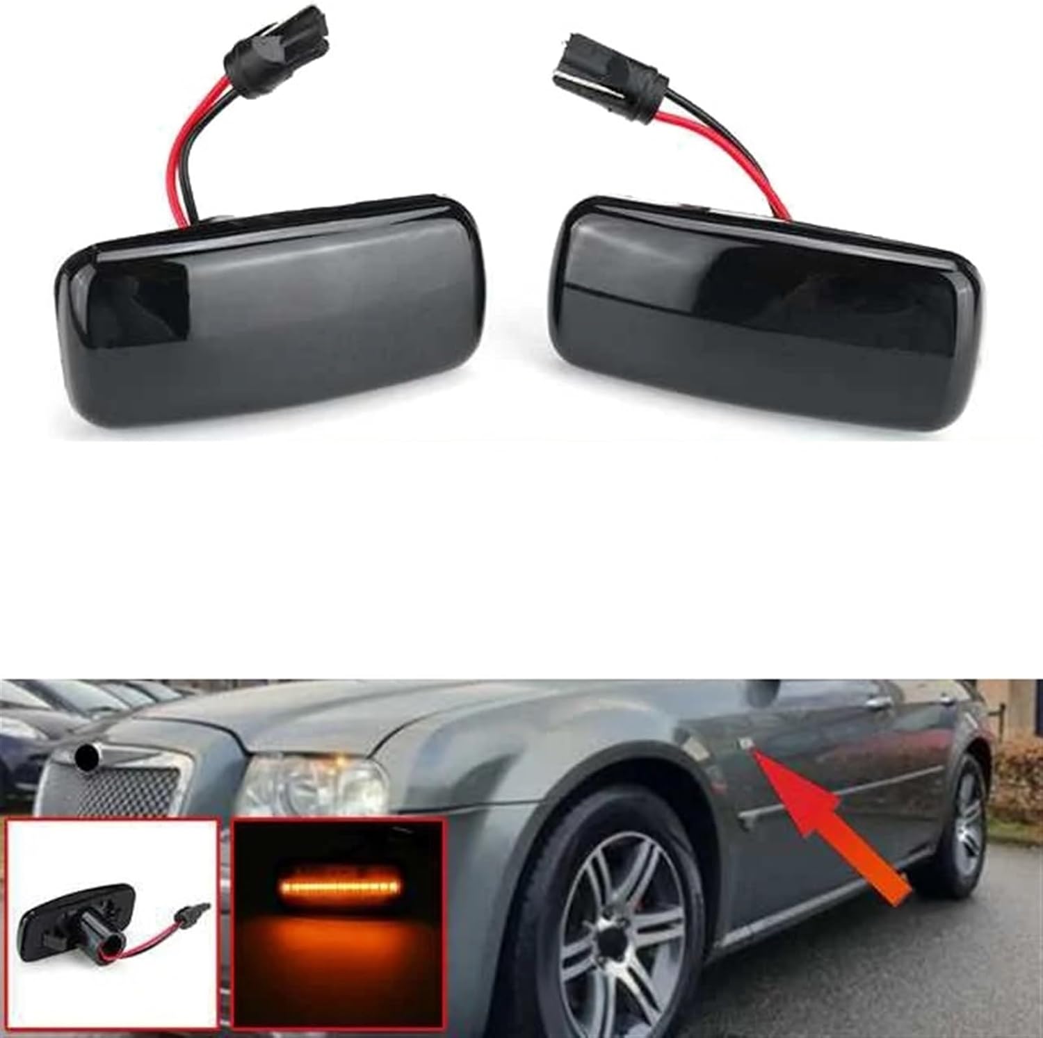クライスラー 300C 2005-2007 LED テールライト テールランプ : X